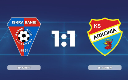 Klasa Okręgowa: Iskra Banie 1:1 Arkonia Szczecin