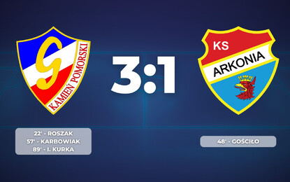 Baraż o Kipsta IV Ligę: Gryf Kamień Pomorski 3:1 Arkonia Szczecin